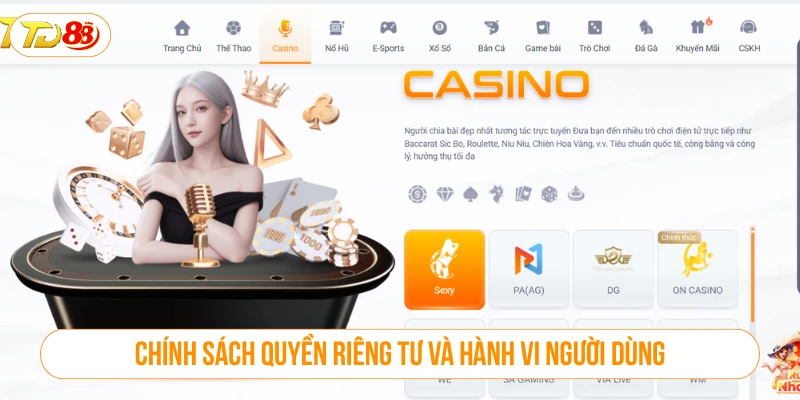 Chính sách bảo mật về quyền riêng tư và hành vi người dùng